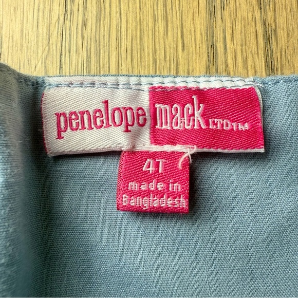 Penelope Mack Girls Blue Dress With Colorful Sparkle Lines Size 4T - Picture 9 of 11